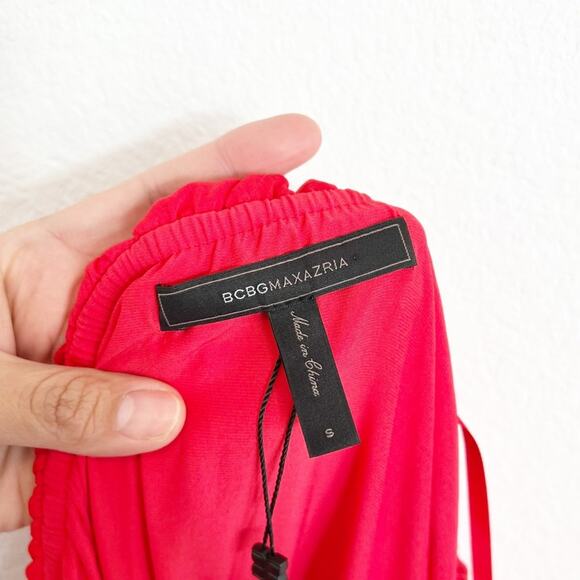 BCBGMAXAZRIA Red Berry Malia Women Dress Size Small Brand New - Picture 3 of 8